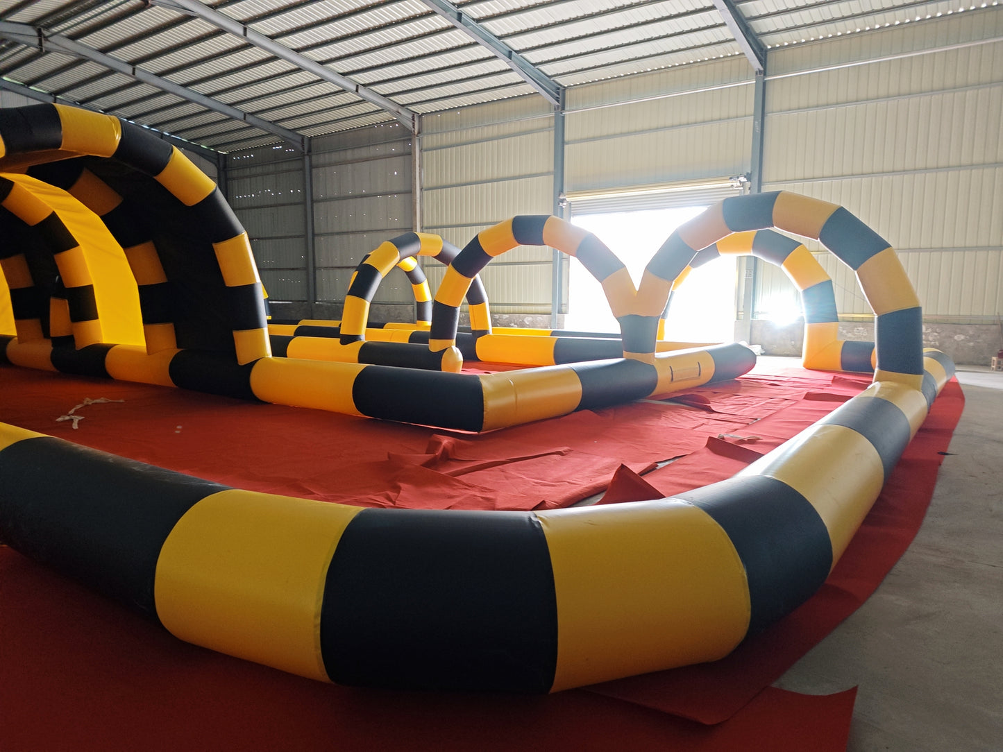 Inflatable Slide “Crazy Cart” — 25 × 15 m (≈ 82 × 49 ft)