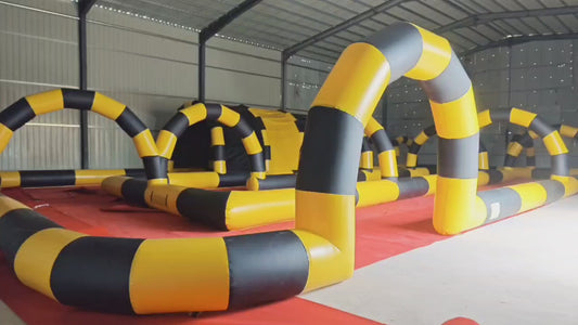 Inflatable Slide “Crazy Cart” — 25 × 15 m (≈ 82 × 49 ft)